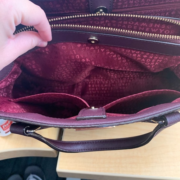 Kate Spade Plum Colored Purse - Picture 5 of 7
